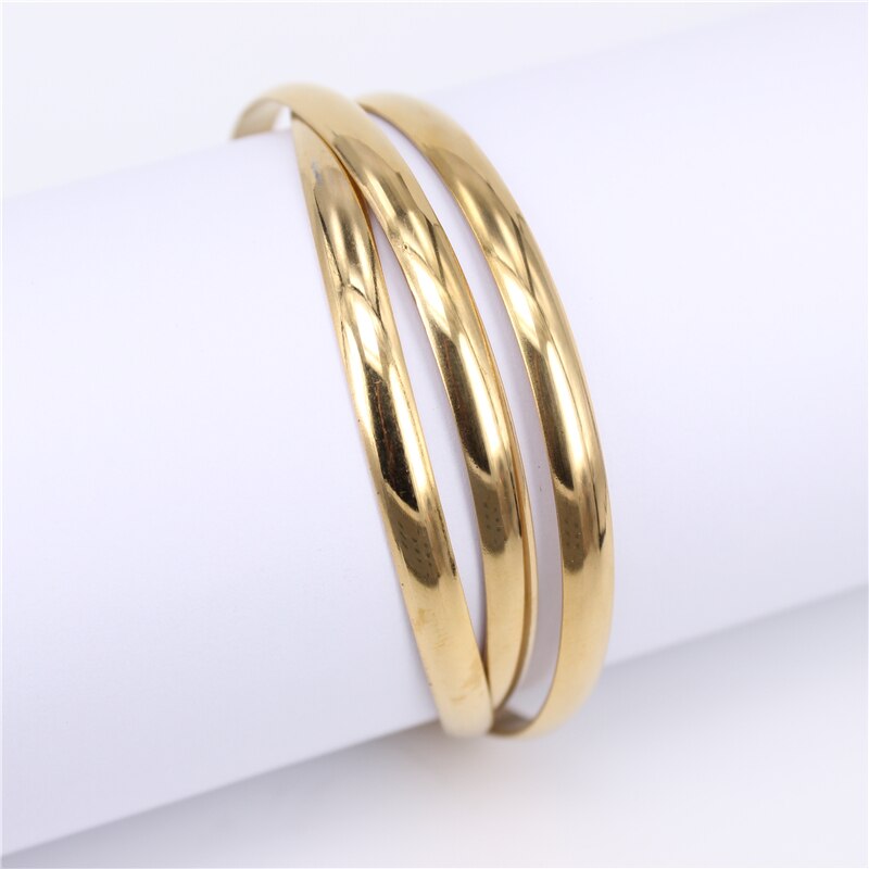 Classic 3 Stuks Set Goud Kleur Armbanden Bangles Grandado