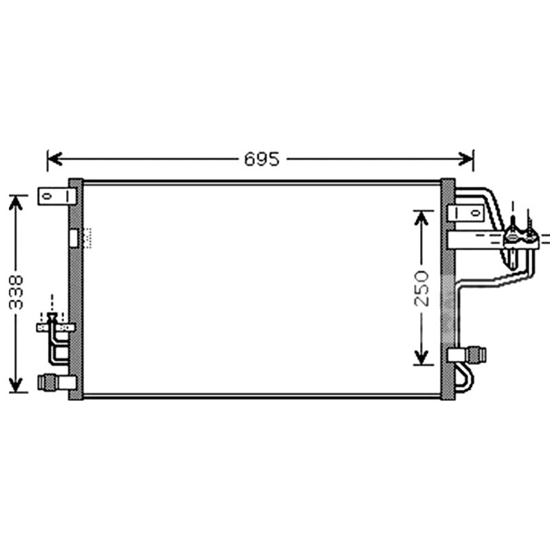 Ac Condensor A C Airconditioning Voor Hyundai Tucs Grandado