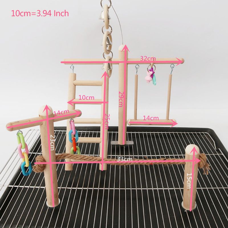 Vogelkooi Stand Play Gym Baars Speeltuin Hout Pape Grandado