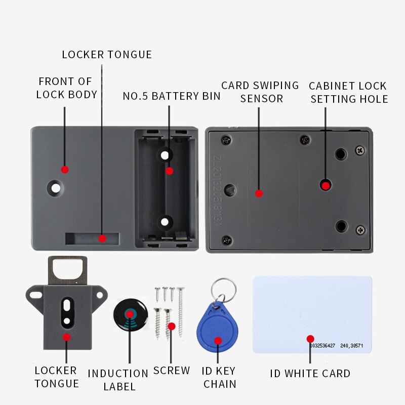 Kabinet Sloten Onzichtbare Elektronische Lock Verb Grandado