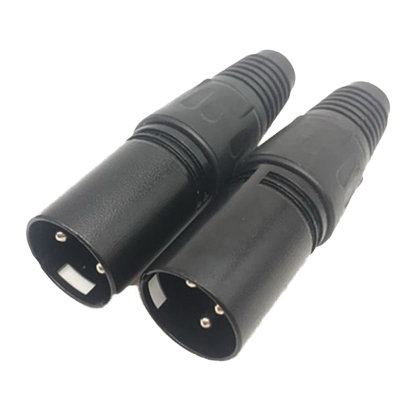 1Pc Xlr 3 Pin Male Mic Snake Plug Audio Microfoon Grandado