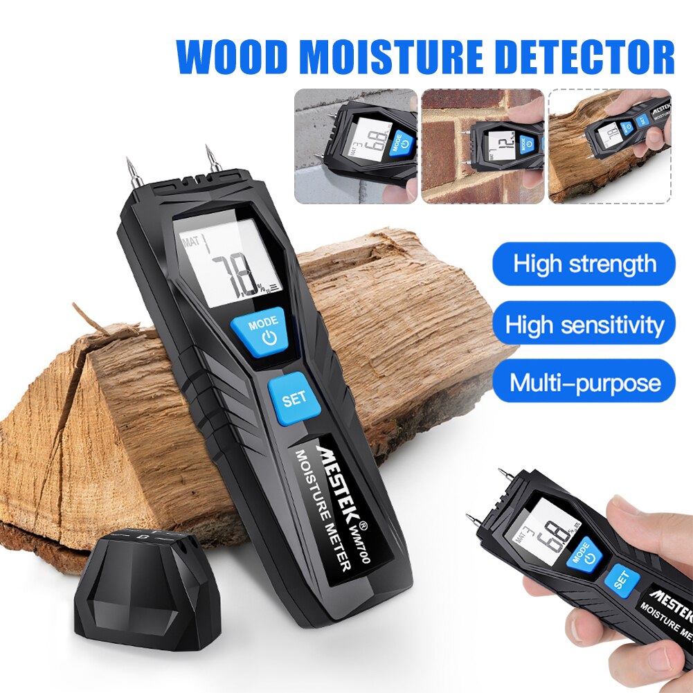 Twee Pins Digital Hout Vochtmeter Hout Vochtigheid Grandado