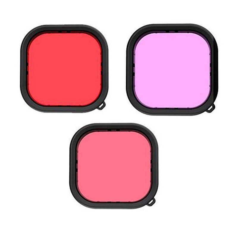 3Pcs Waterdichte Case Lens Filters Voor Gopro Hero Grandado