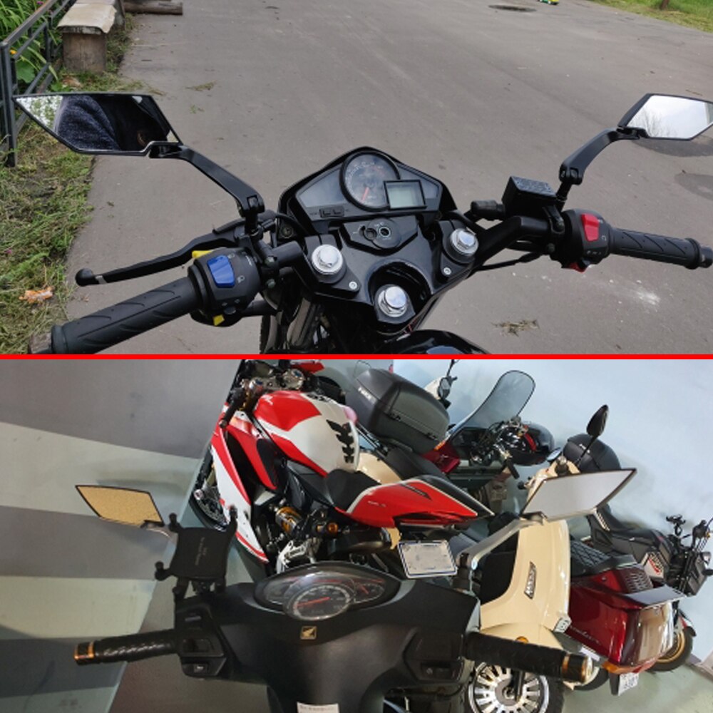 Yeni motosiklet ayna yan aynalar dikiz dışbükey ayna YAMAHA tmax 500