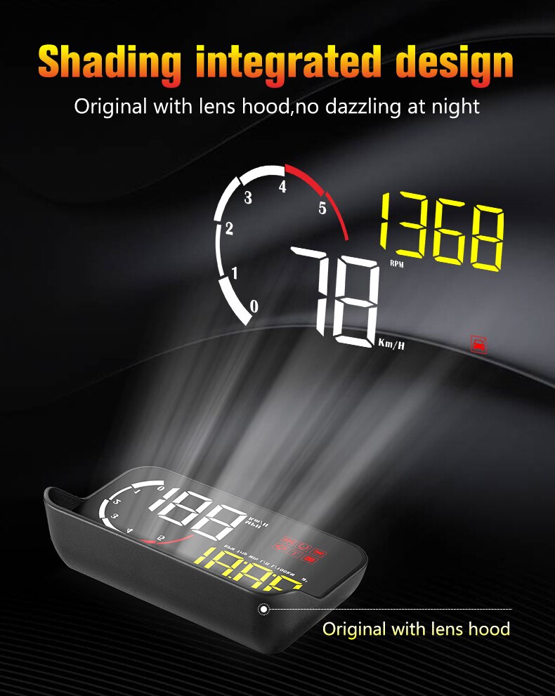 Obdii Car Hud Obd Port Head Up Display M Speedo Grandado