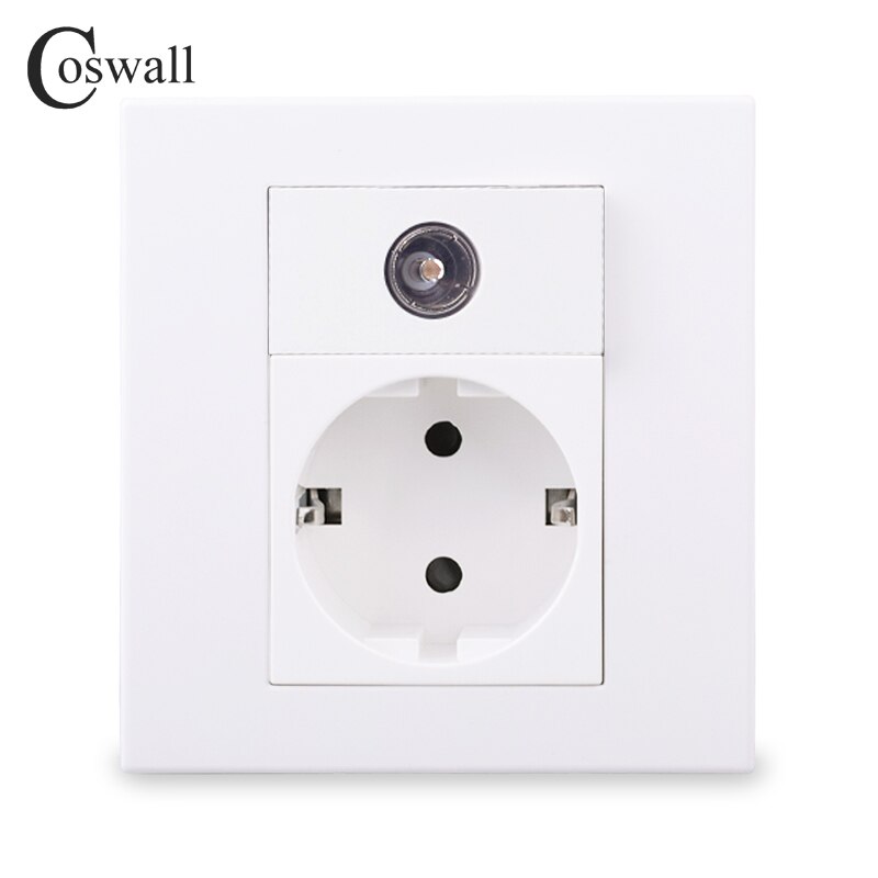 Coswall Pc Panel Eu Russia Spain Wall Socket G Grandado