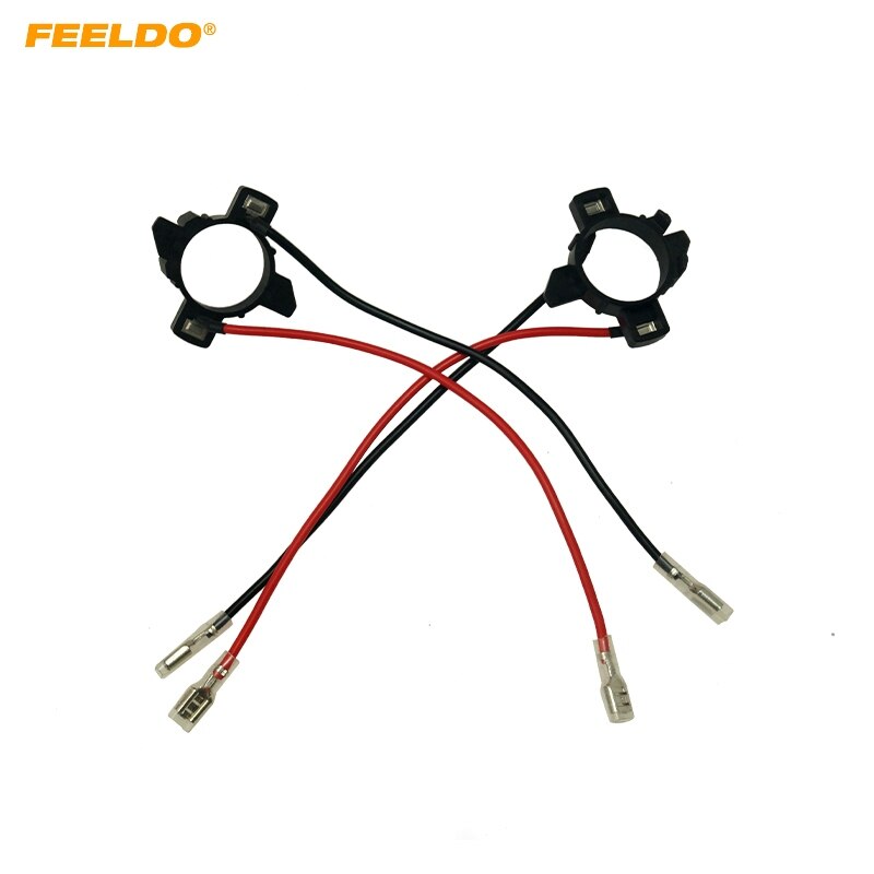 FEELDO 2X Auto H7 LED Scheinwerfer Birne Halter Clip Halfter Für