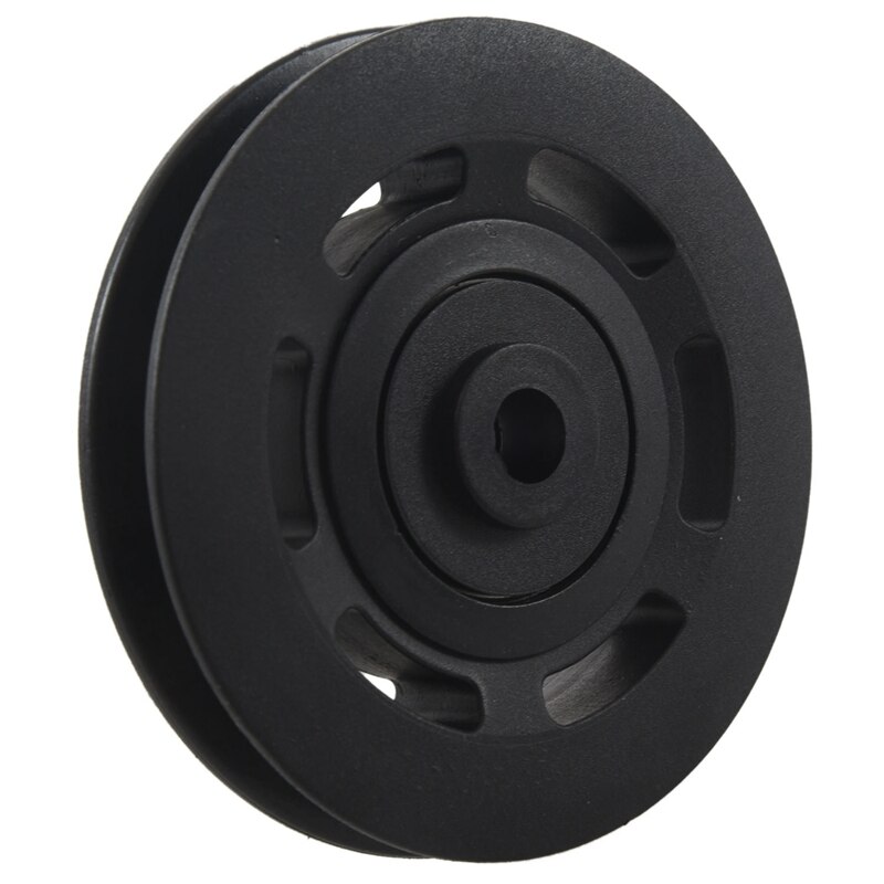 95mm Black Bearing Pulley Wheel Cable Gym Equipmen Grandado