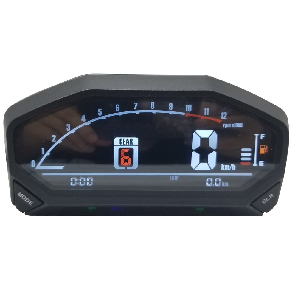 Stijl Universele Motorfiets Led Lcd Snelheidsmeter Grandado