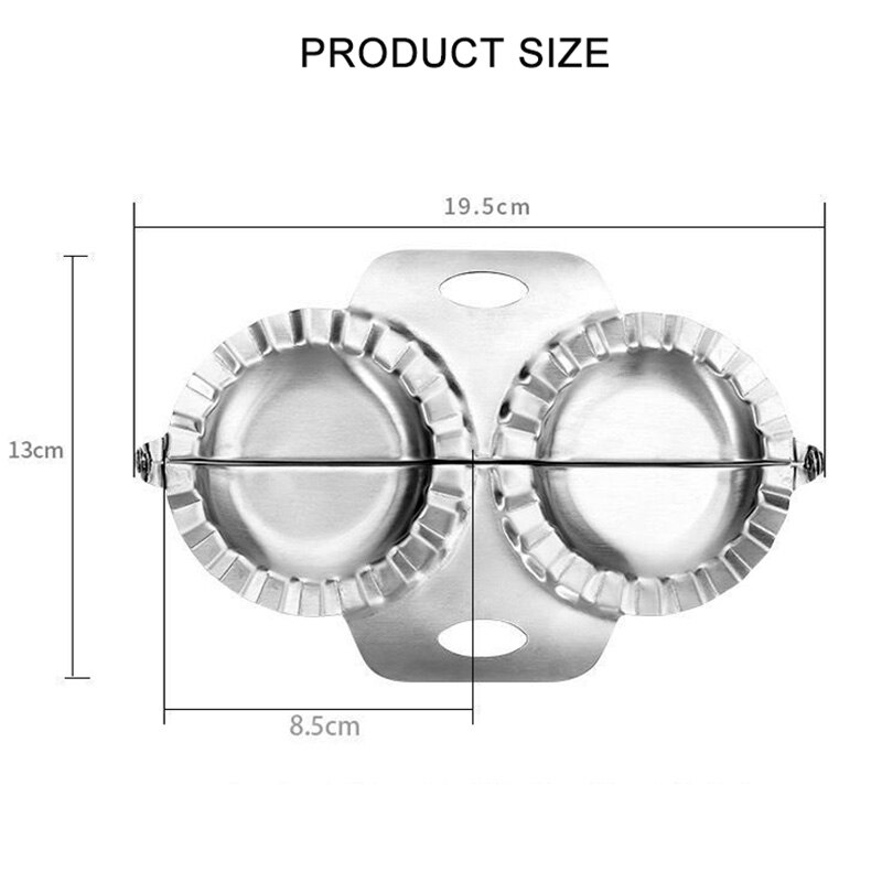 Artefacto De Dumpling De Acero Inoxidable Doble C Grandado