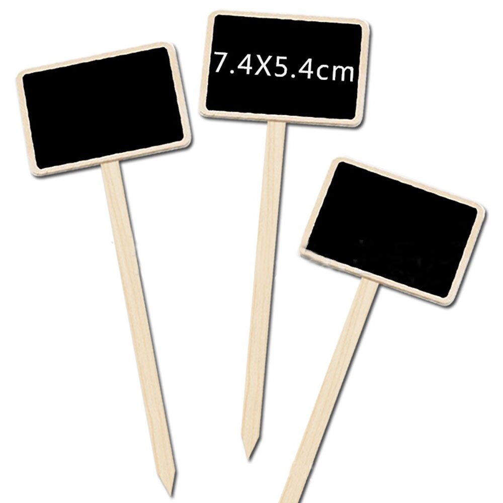 10x Houten Mini Blackboard Voor Wedding Party Deco Grandado