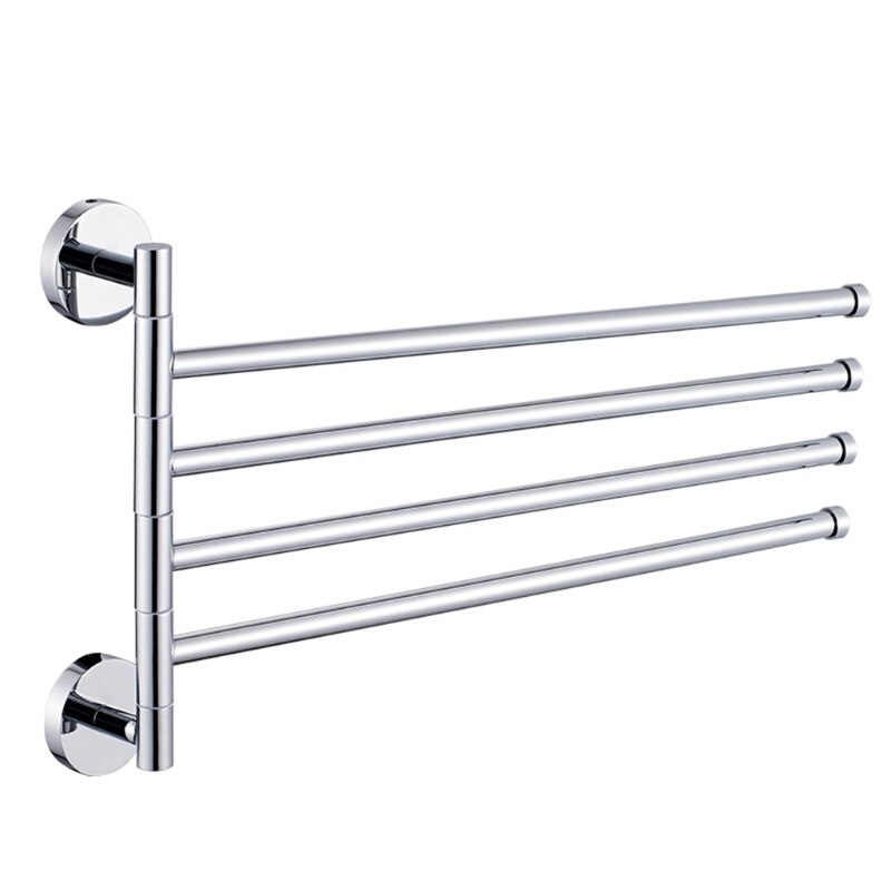 Wall Mount Swivel Handdoek Bar Rvs Arm Badkamer Grandado