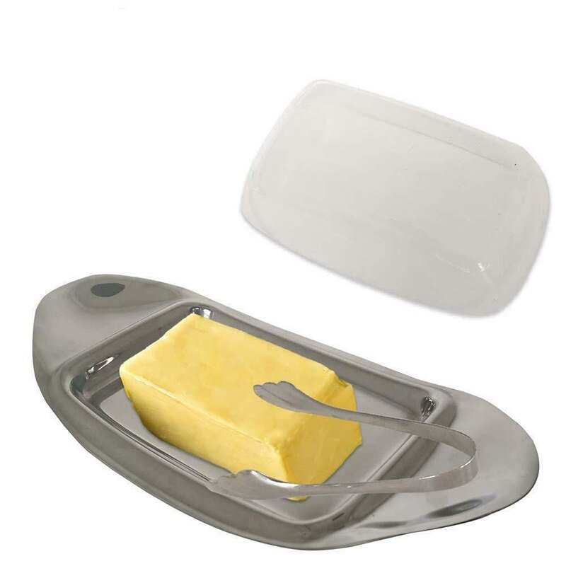 Einstellen Edelstahl Butter Gericht Mit Deckel Z Grandado