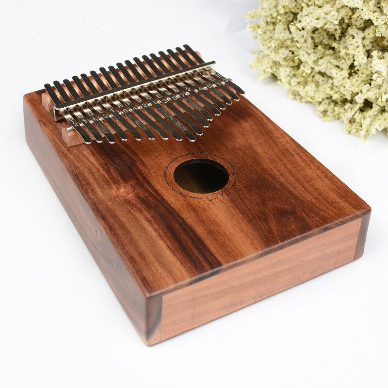 Key Kalimba African Solid Mahogany Thumb Finger Grandado