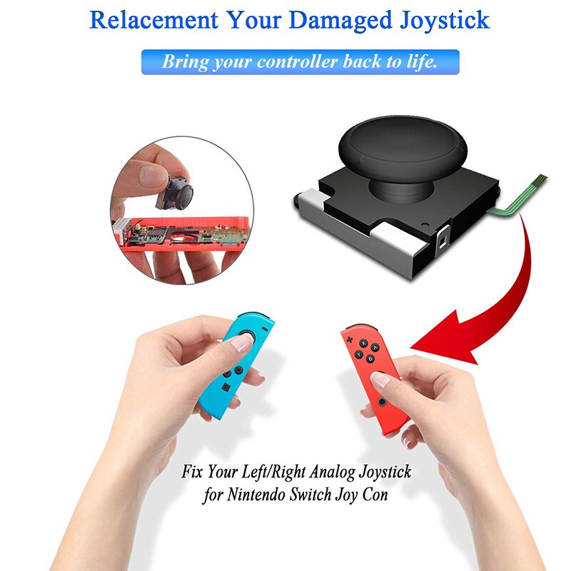 Reemplazo 3D de Joystick analógico para Nintendo Switch controlador Joy