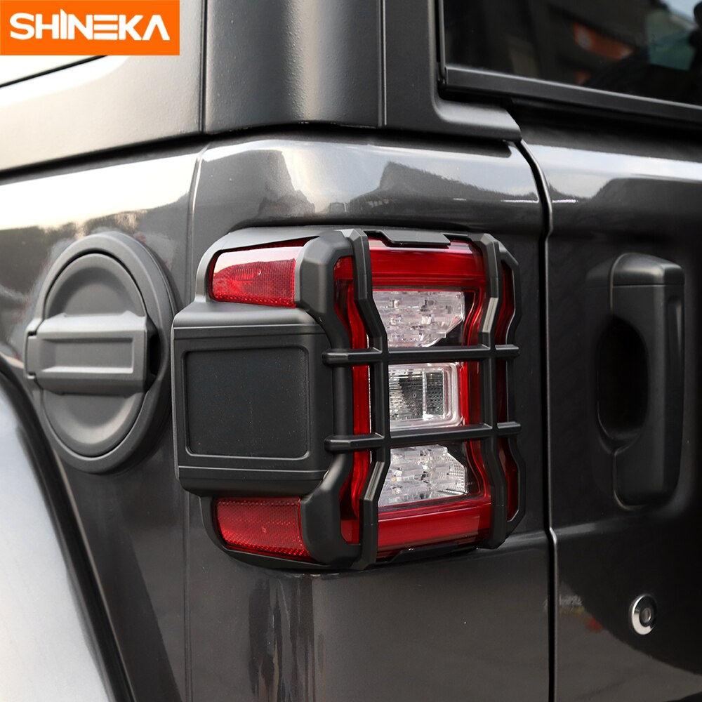 SHINEKA Lamp Hoods For Jeep Wrangler JL Car Tail Light Cover Rear Lamp