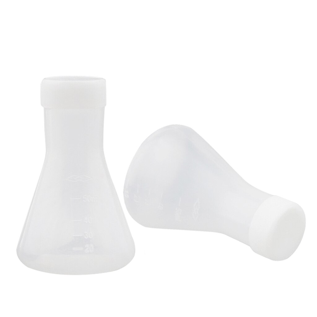 2 Stuks 50 Ml Lab Afgestudeerd Plastic Conische Er Grandado