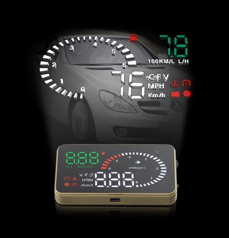 Wiiyii X Obd Hud Head Up Display Car Inch Overspeed Security