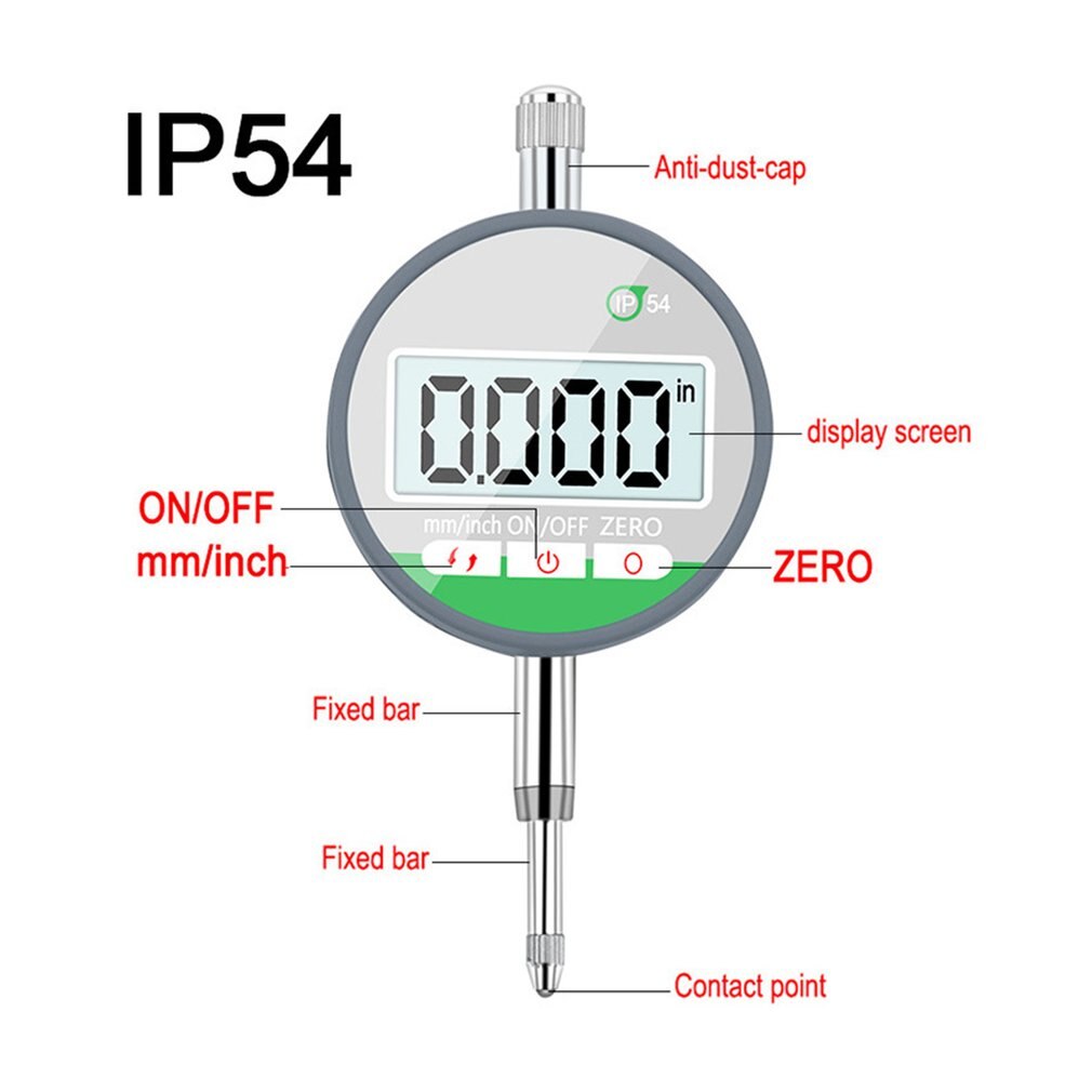 Micrometro Digital IP54 A Prueba De Aceite 0 001mm Grandado