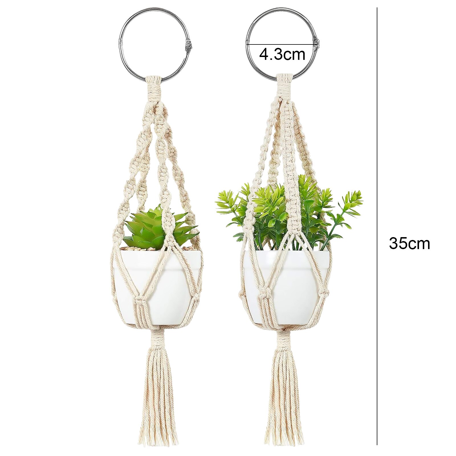 Macrame Plant Hanger Manden Bloempotten Houder Bal Grandado