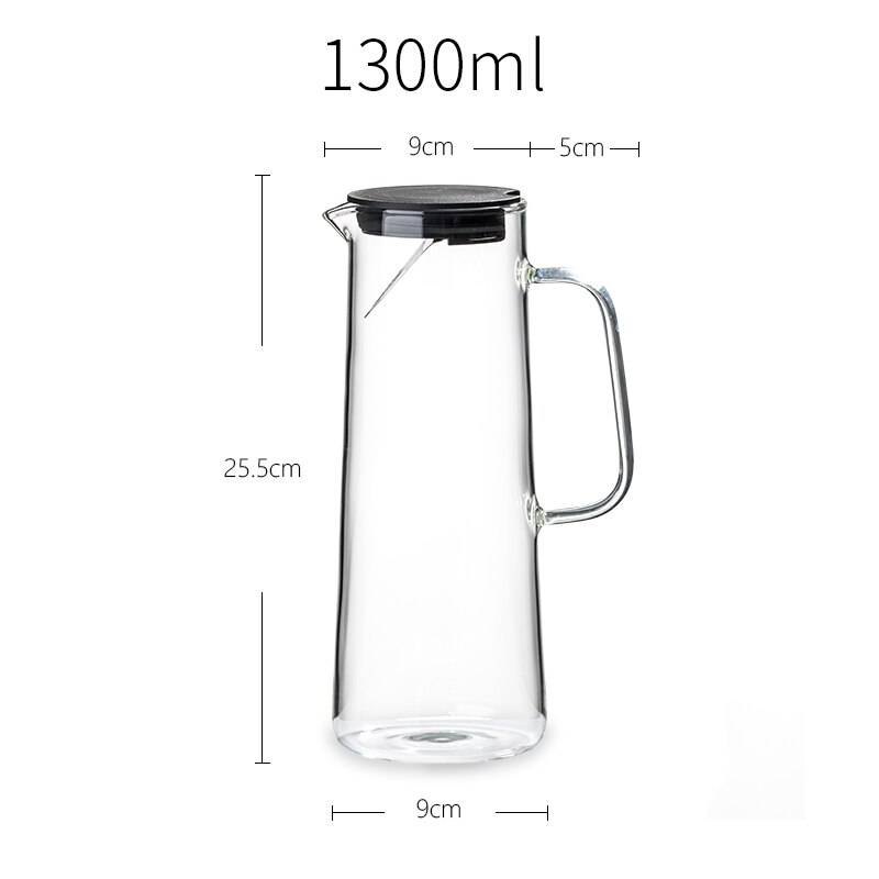 Water Jug Nordic Hoge Borosilicaatglas Transparant Grandado