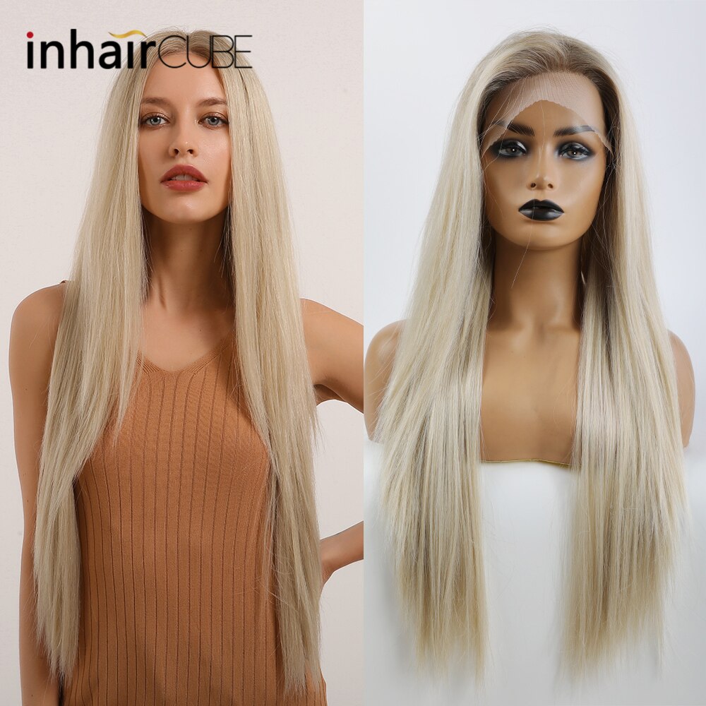 Inhaircube Ombre Licht Blond Wit Lange Kant Prui Grandado