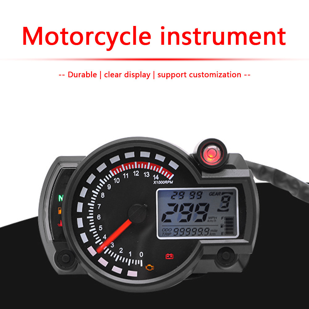 Motorrad Tacho Farben Lcd Digital Kilometerz Hler F R Rx N Max Km