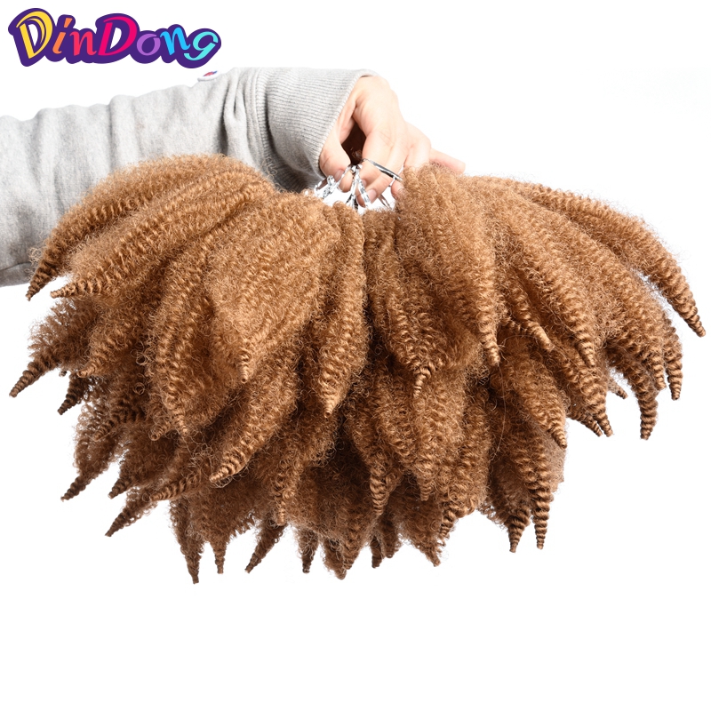 Dindong Synthetische 8 Inch Afro Kinky Marly Vlech Grandado