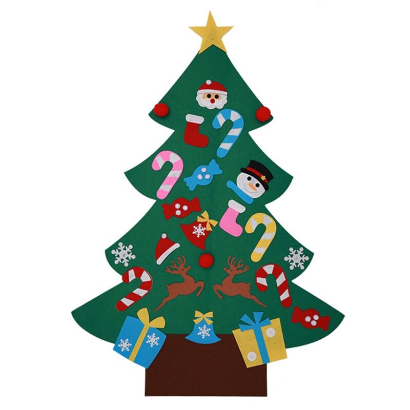 DIY Stereo Felt Christmas Tree With Decorations Do Vicedeal