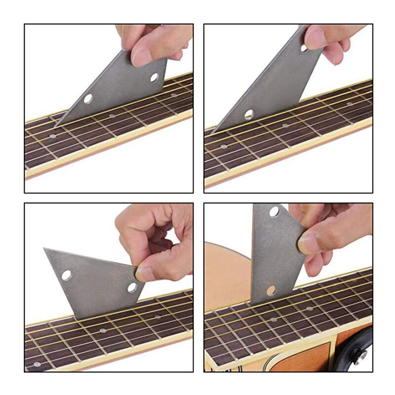 6 pièces guitare Fret couronnement fichier nivellement outil meulage