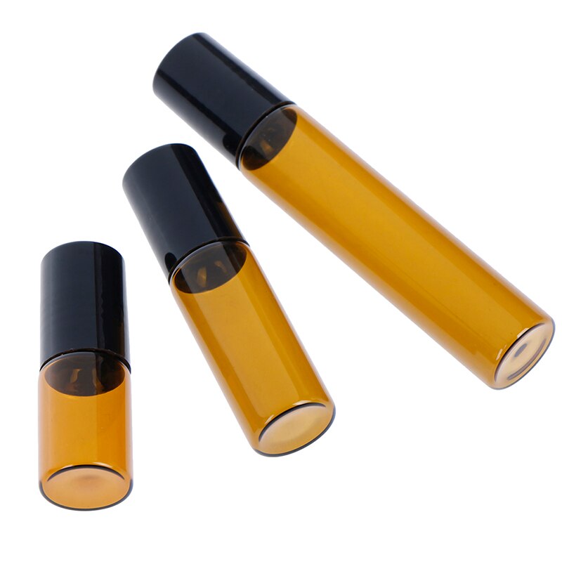 2 5 10 Stuks Lege Amber Glas Essentiële Olie Roll Grandado