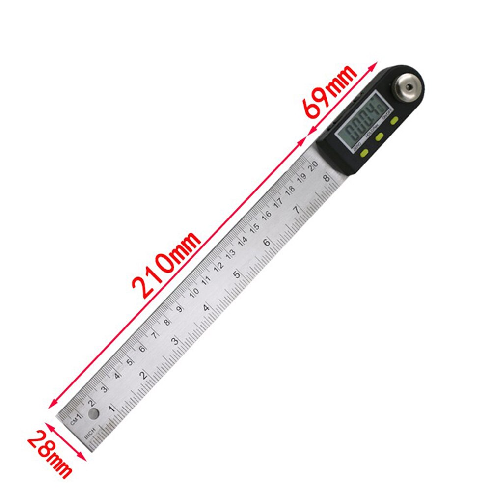 Aço inoxidável 200mm digital transferidor inclinôm Grandado