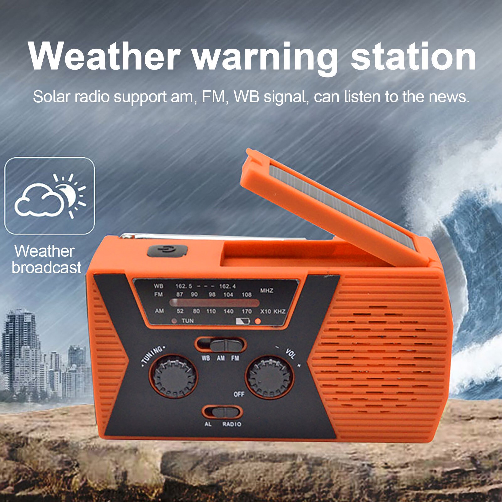 Solar Hand Crank Radio Emergency Radio Global Ontv Grandado