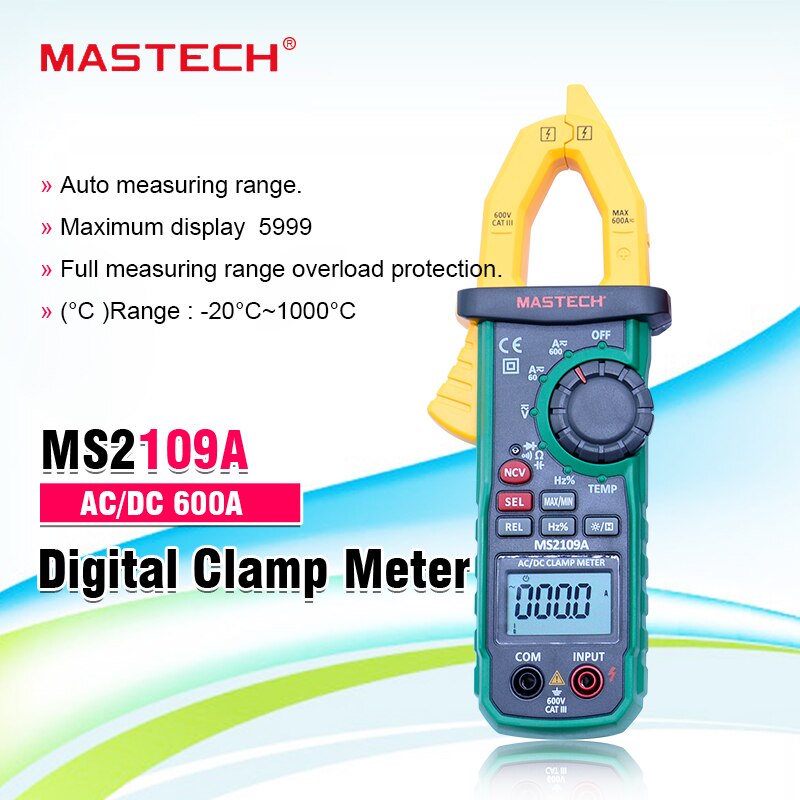 Digital Clamp Meter Mastech Ms A Auto Range Ac Grandado