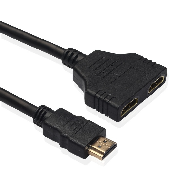 Hdmi Kompatibel Splitter Adapter Konverter Han Til Grandado