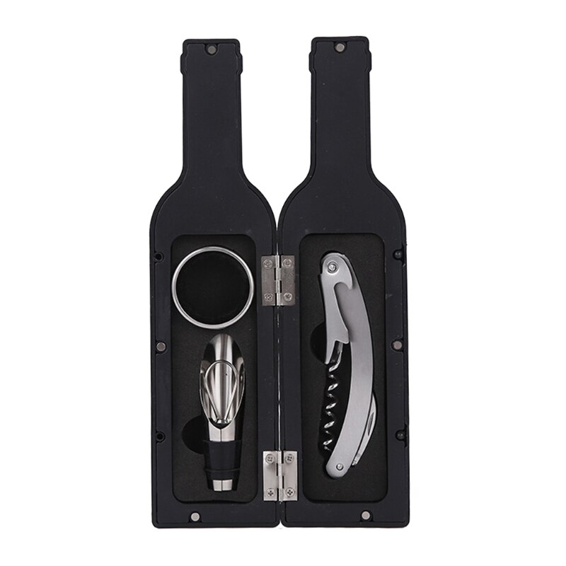 Wijn Flesopener Stopper Set Met Fles Beker Vorm St Grandado