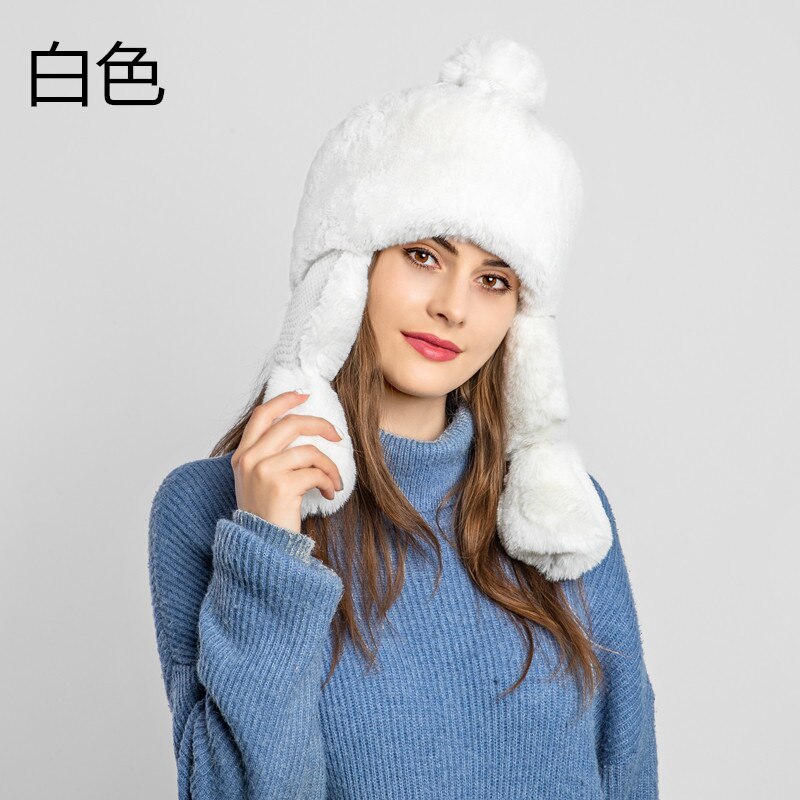 Gorro de invierno de imitación con orejeras de pie Grandado