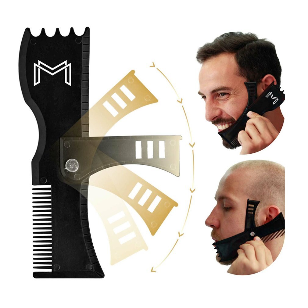 Men S Beards Combs Beard Shaping Tool Trimming Sha Grandado