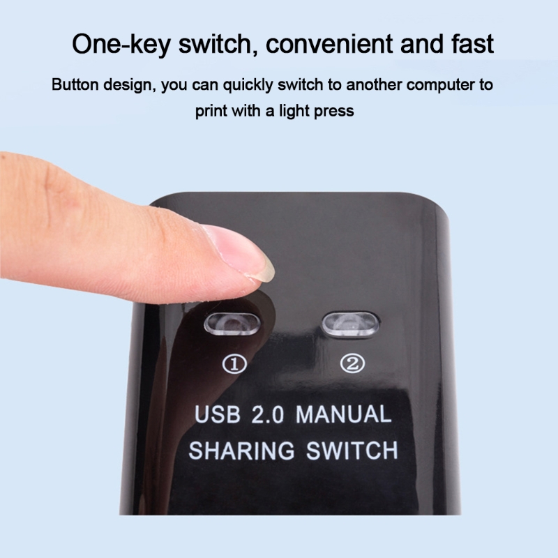 USB2 0 Sharing Switch Een Knop Swapping Hub 2 Pc S Vicedeal