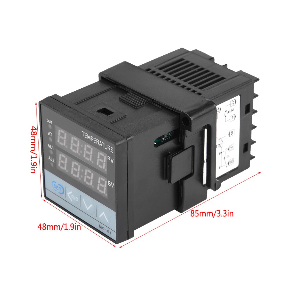 Mc Digital Pid Temperatur Regler Relais Ssr Ausgang Mm Mm