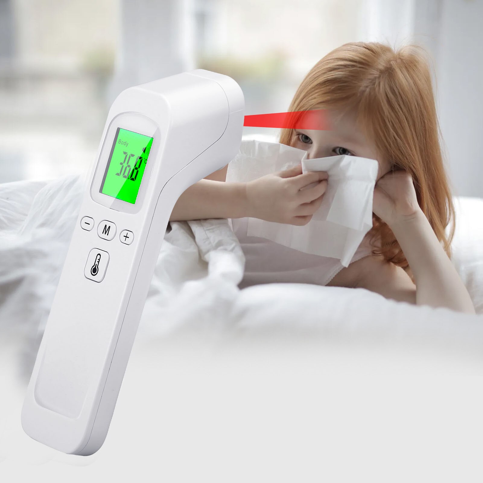 Handheld Digitale Voorhoofd Infrarood Thermometer Grandado