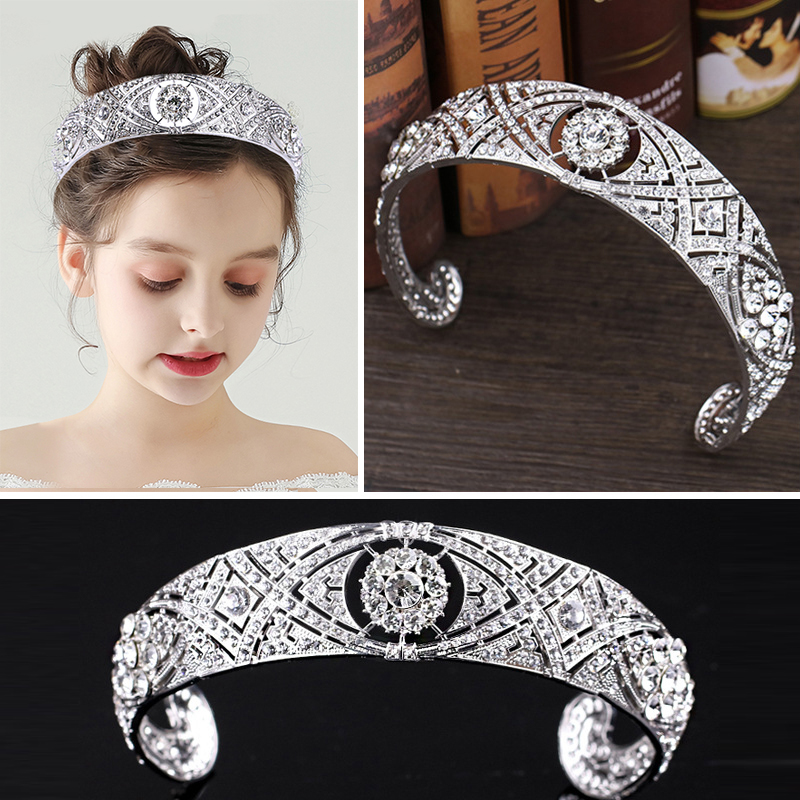 Cristal de imitación de corona nupcial Mujer Princesa corona diadema