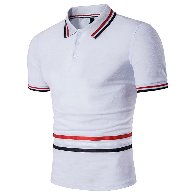 Zomer Mannen Polo Katoen Polo Shirt Mannen Eenvoud Grandado