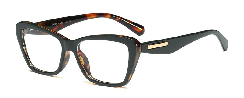 Shauna Lente Scharnier Retro Cat Eye Brillen Frame Grandado