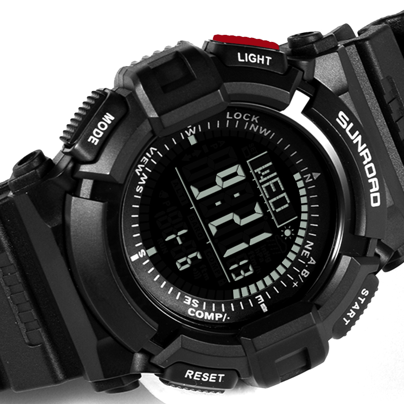 Sunroad Heren Digitale Sport Outdoor Horloge Kompa Vicedeal