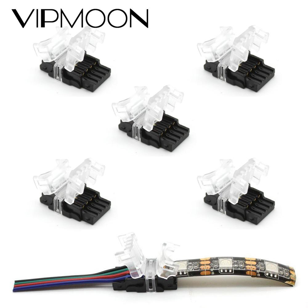 Pcs Rgb Led Strip Connector Pin Mm Color Grandado