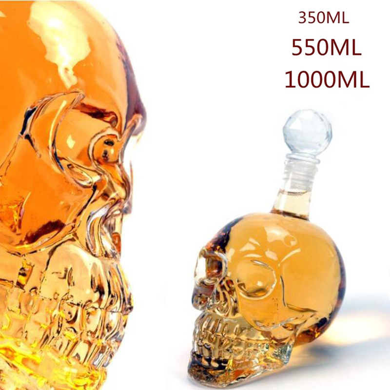 Crystal Skull Head Vodka Whisky Wijn Decanter Fles Grandado