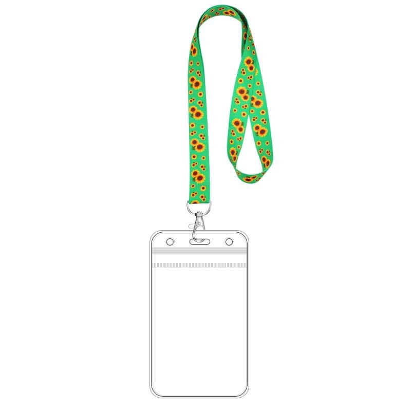 Zonnebloem Lanyard Transparante Kaarthouder Waterd Grandado