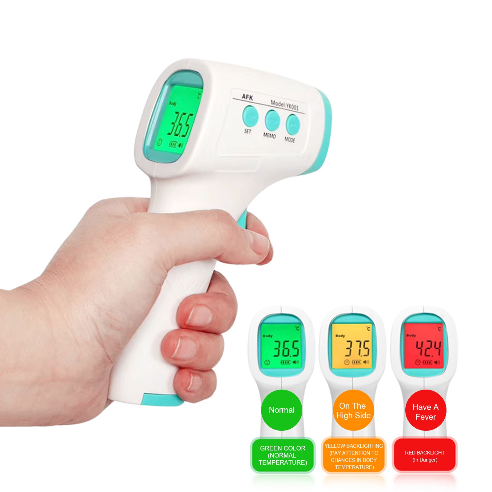 Non Contact Infrarood Thermometer Handheld Digital Grandado