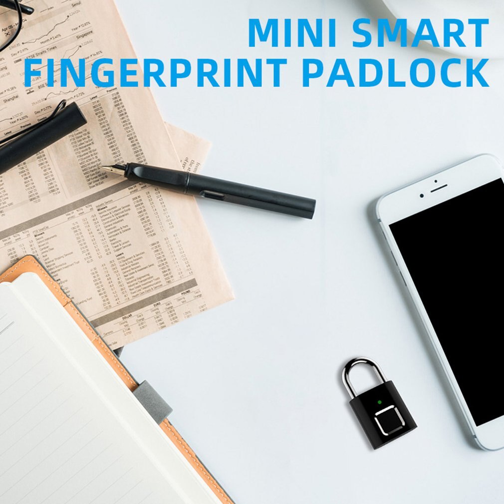 Mini Unlock Oplaadbare Smart Lock Keyless Vingeraf Grandado